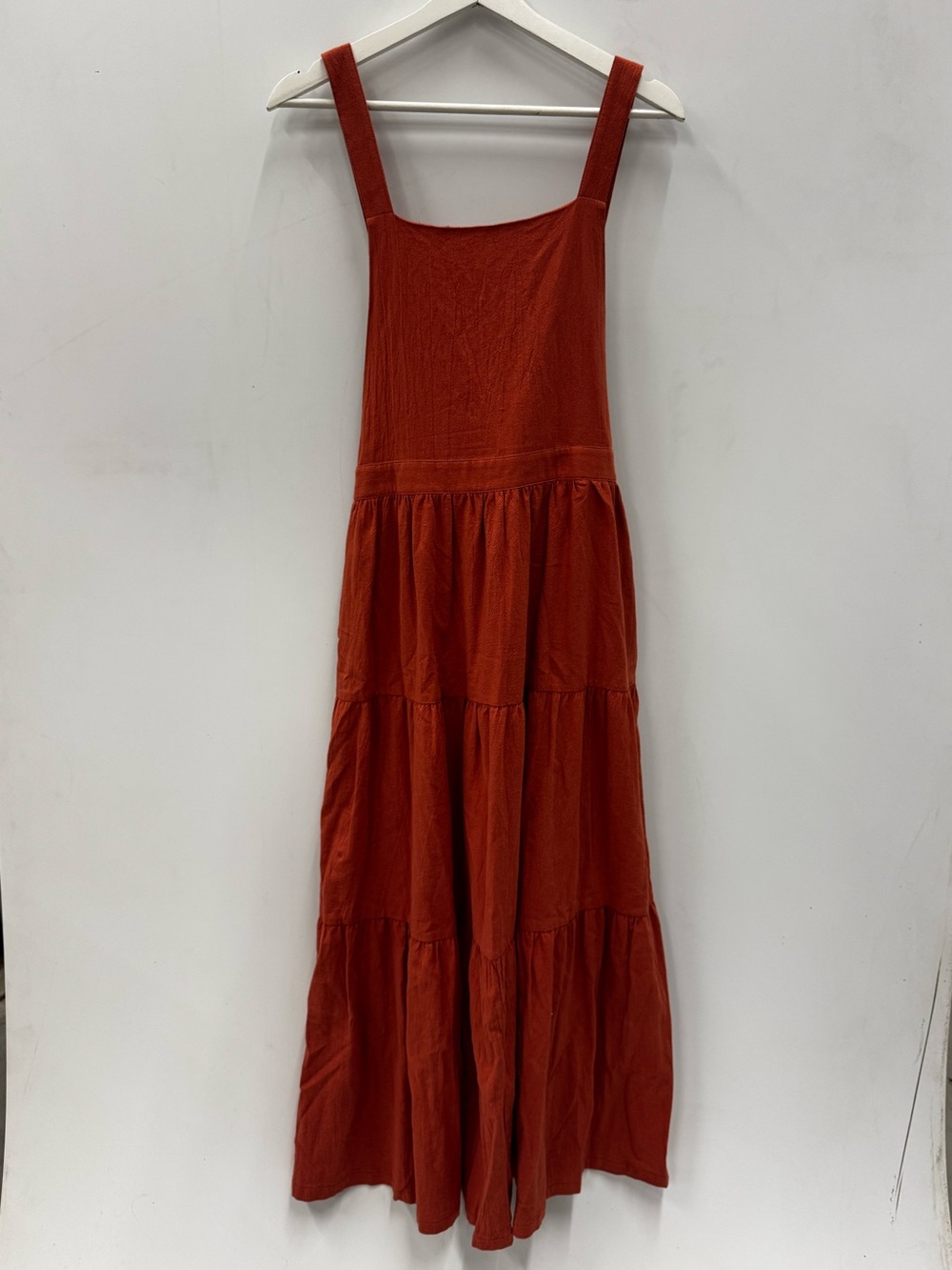 Polagram overall tiered maxi dress size medium